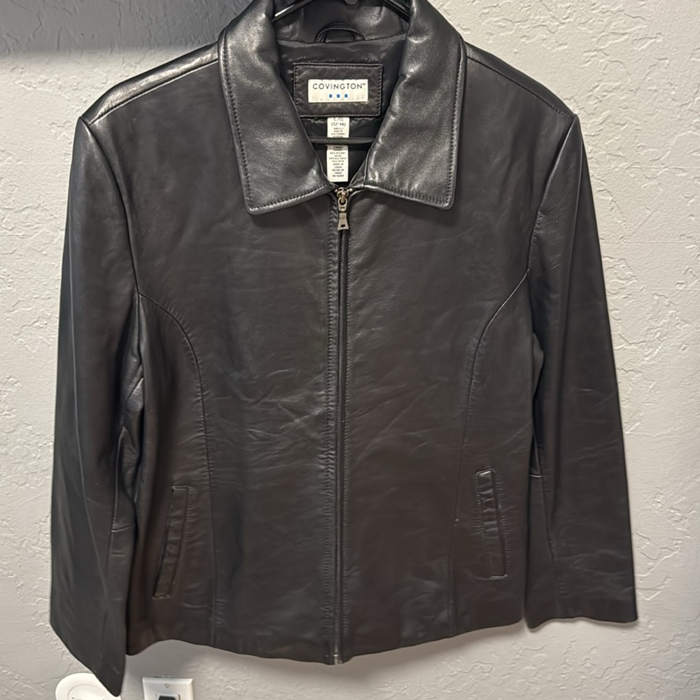 Women’s Covington Genuine Leather Jacket.